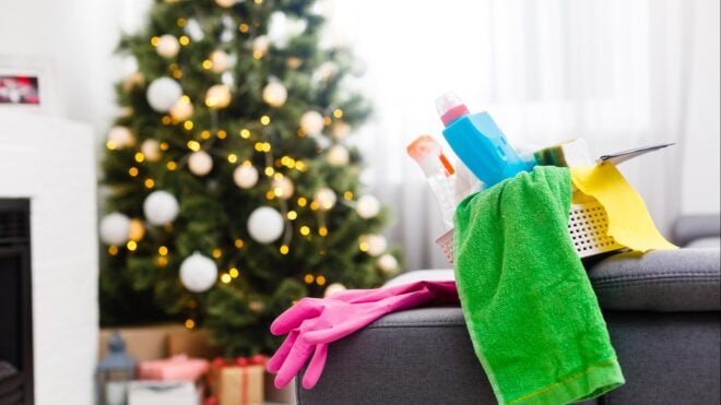 Cleaning up during the holidays