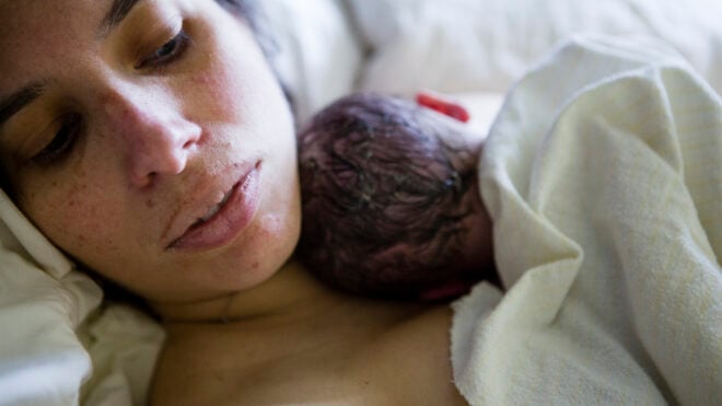 mom baby afte birth